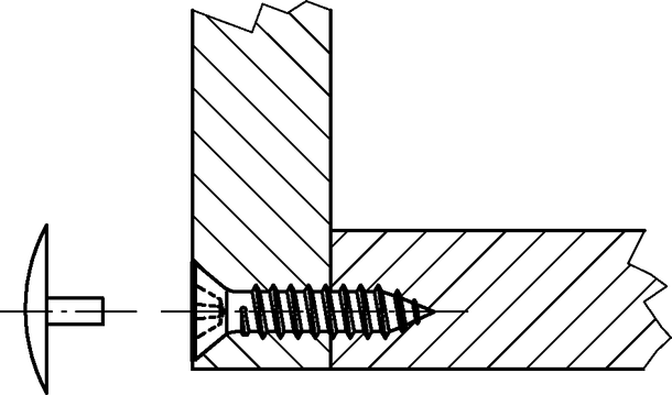 10 Stück Schraubenabdeckung Abdeckkappe Abdeckstopfen aus Kunststoff für Holz Spannplatten-Schrauben