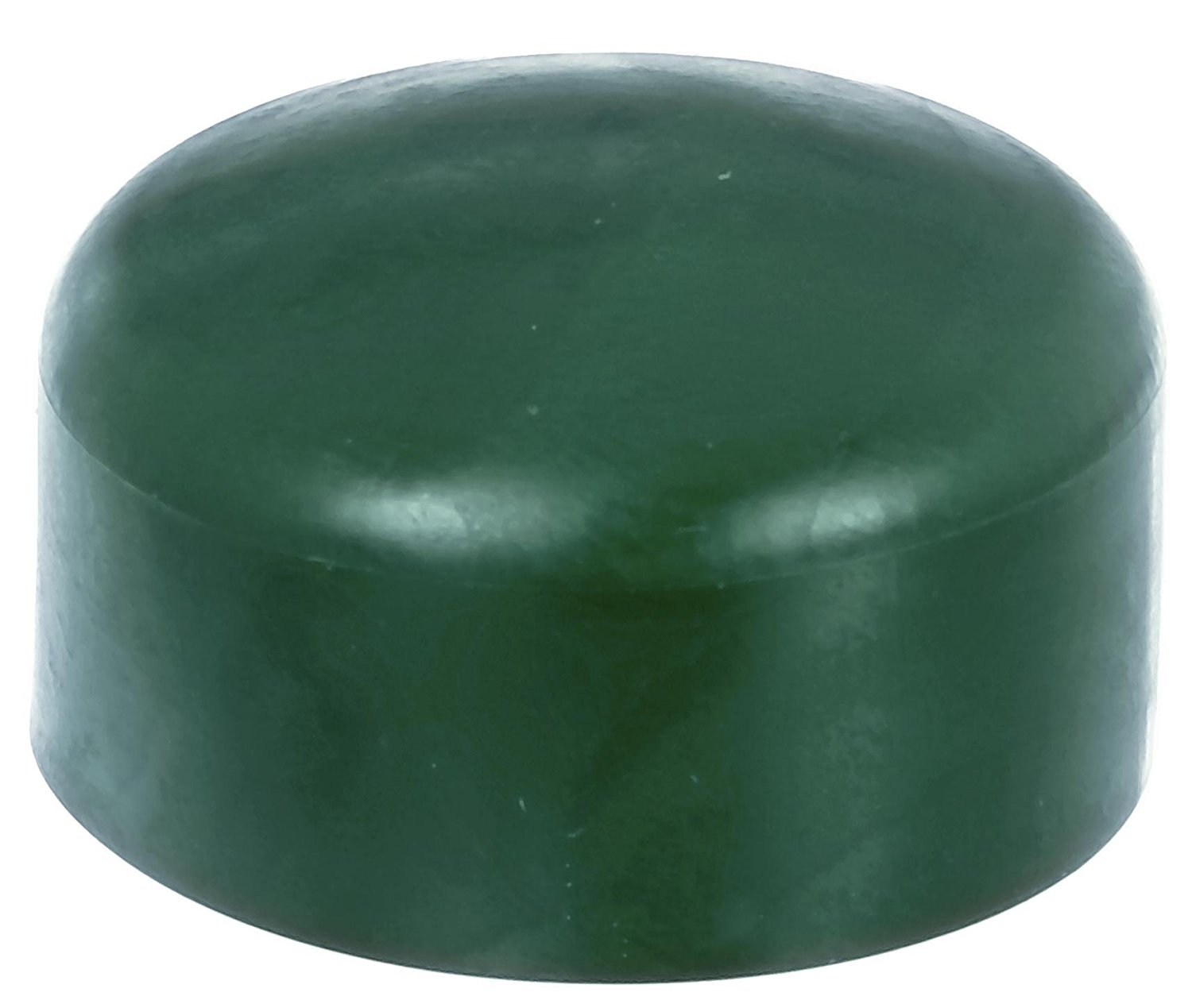 4 x Zaunkappe grün 34-35 mm, Pfostenkappe für runde Metallpfosten, grün, Rohrkappen, Abdeckkappe für